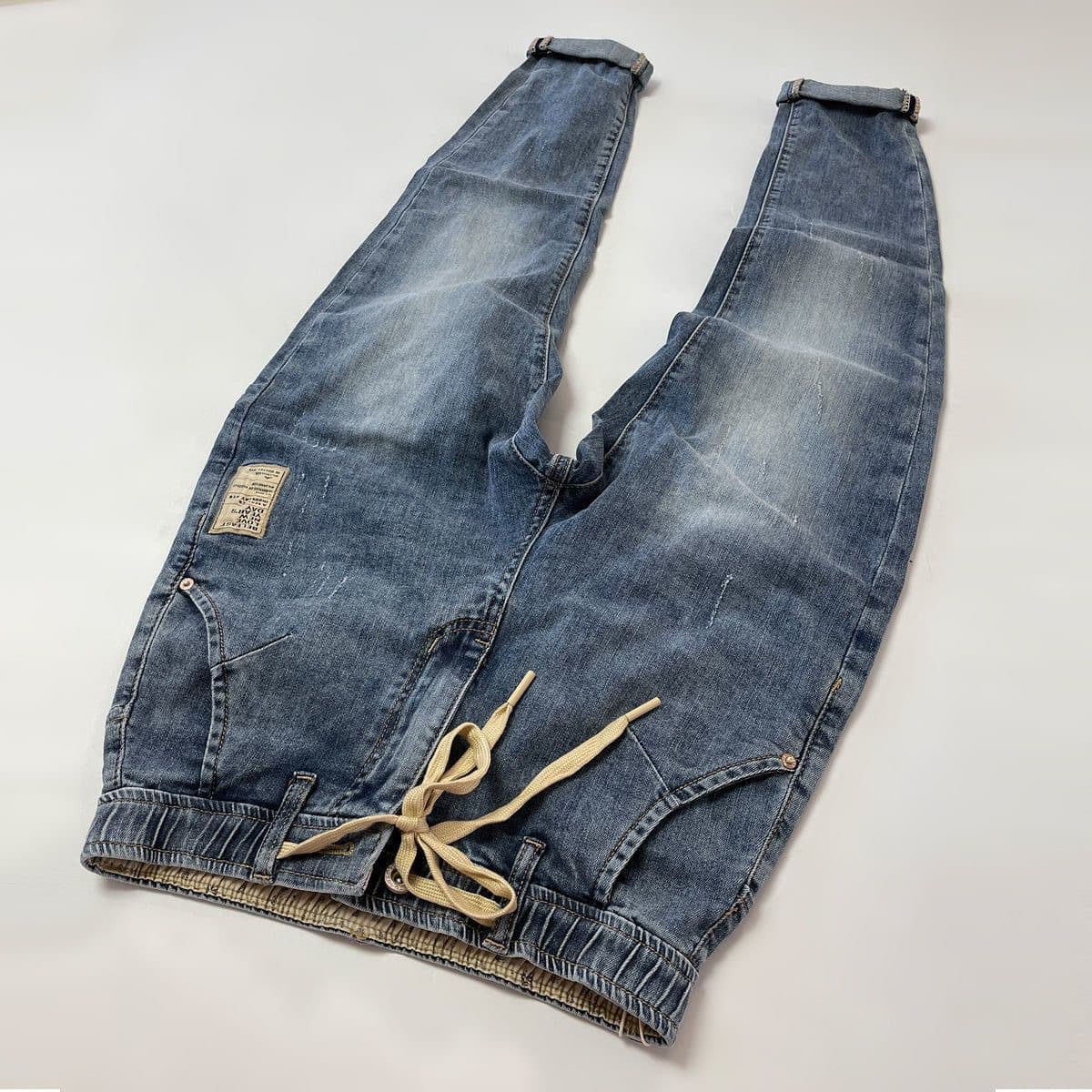 Men's Clothing High Quality Jeans Men's New Fashion Brand Handsome Trousers Elastic Harem Pants Men's Casual Trousers