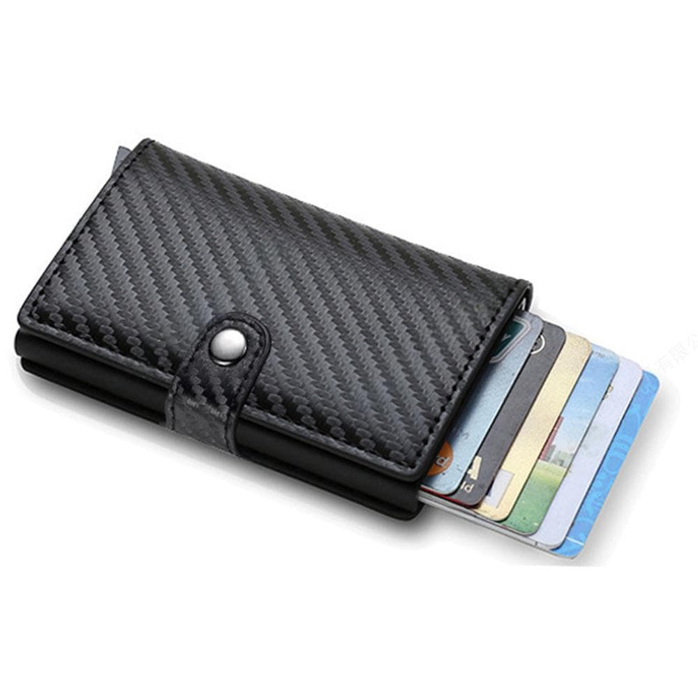 Men’s Bags Rfid Carbon Fiber Men's Wallet Card Holder Men's Wallet Short Multifunctional Wallet Walle