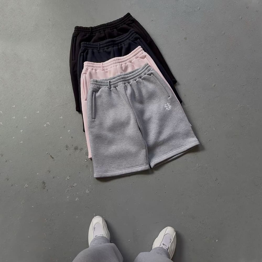 Men's Retro Y2K Street Hip-Hop Casual Shorts Loose Fit Solid Color Sports Elastic Waist Mid-Waist Black Summer Autumn Shorts-5