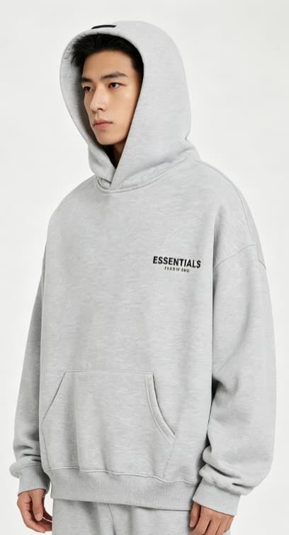 Ensemble sweat à capuche et pantalon de jogging Essentials à imprimé lettres, tenue décontractée oversize 2 pièces
