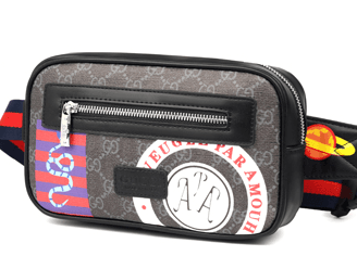 Sac cool pour hommes, sac de poitrine noir pur