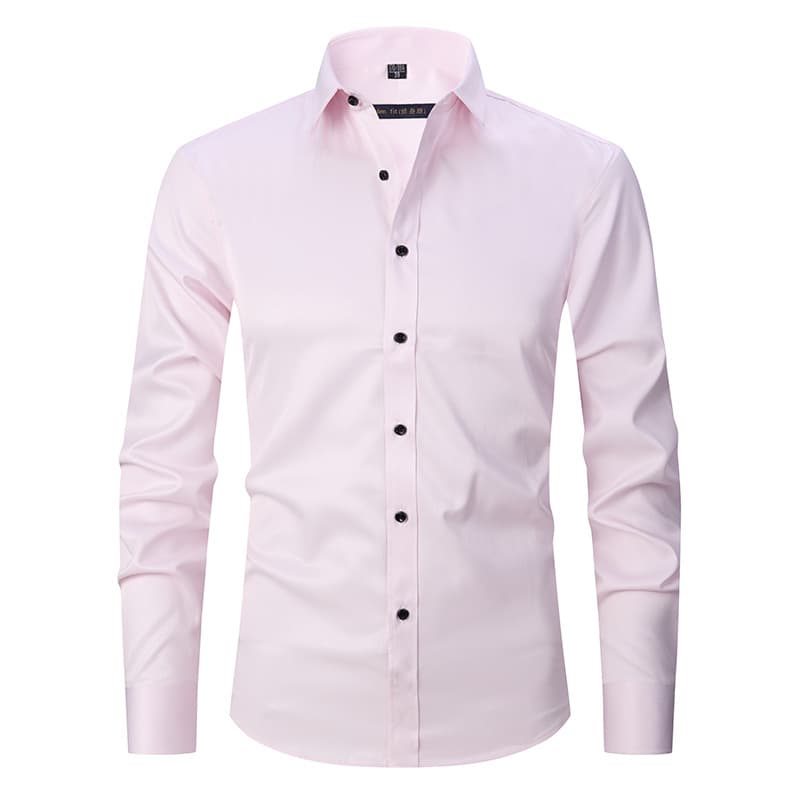 Man's clothing Stretch shirt Men's long-sleeved seamless non-ironing business casual white shirt