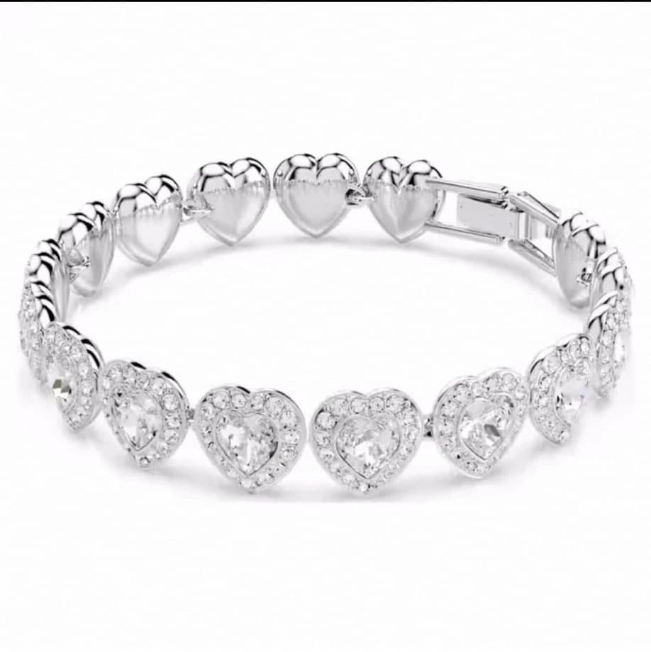 Collier Shijia en forme de cœur, chaîne clavicule, style croisé, best-seller, L, mode, entièrement serti de diamants étincelants