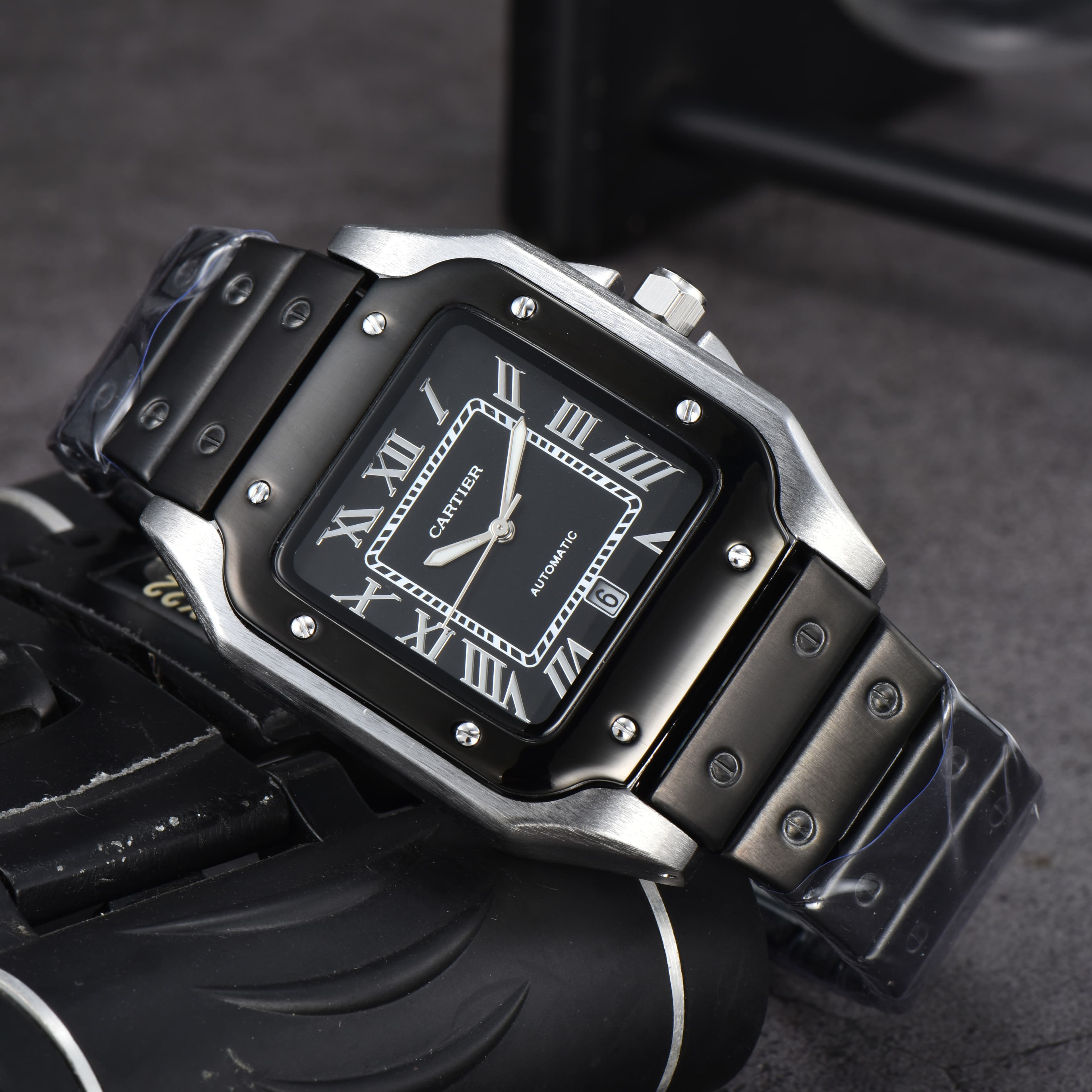 Montres pour hommes de luxe style temps sport automatique date montre-bracelet affaires chronographe Sandoz Quartz AAA horloges masculines