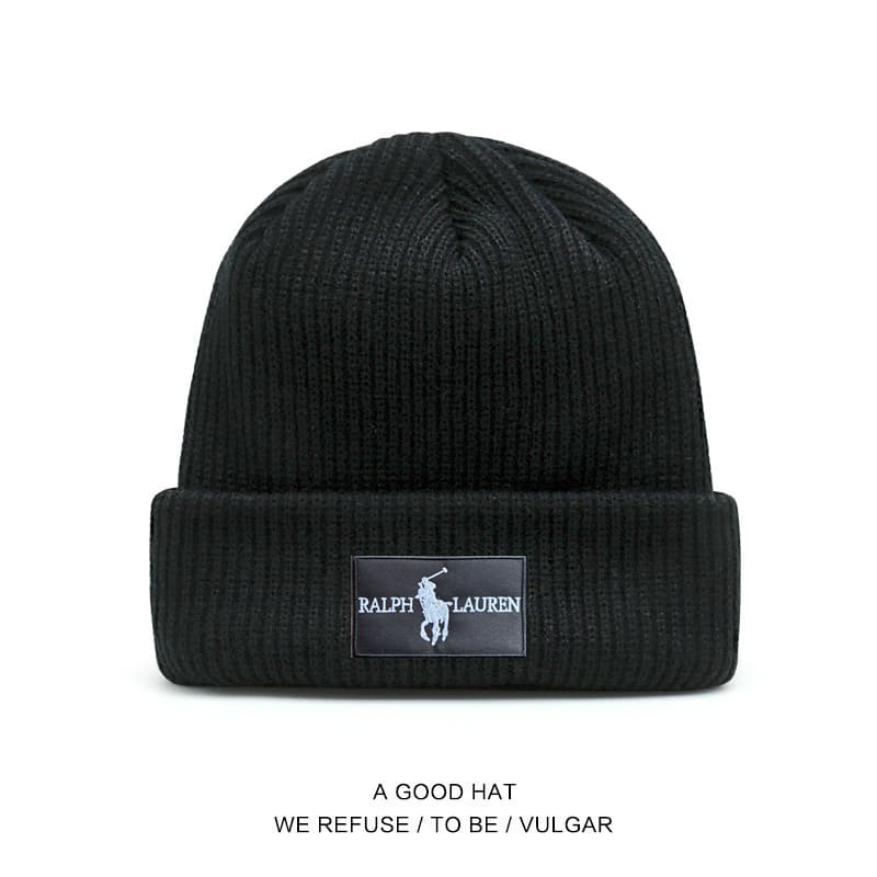 Bonnets en maille Polo pour hommes et femmes, bonnets d'automne et d'hiver, chapeaux chauds et protecteurs contre le froid, chapeaux simples et élé