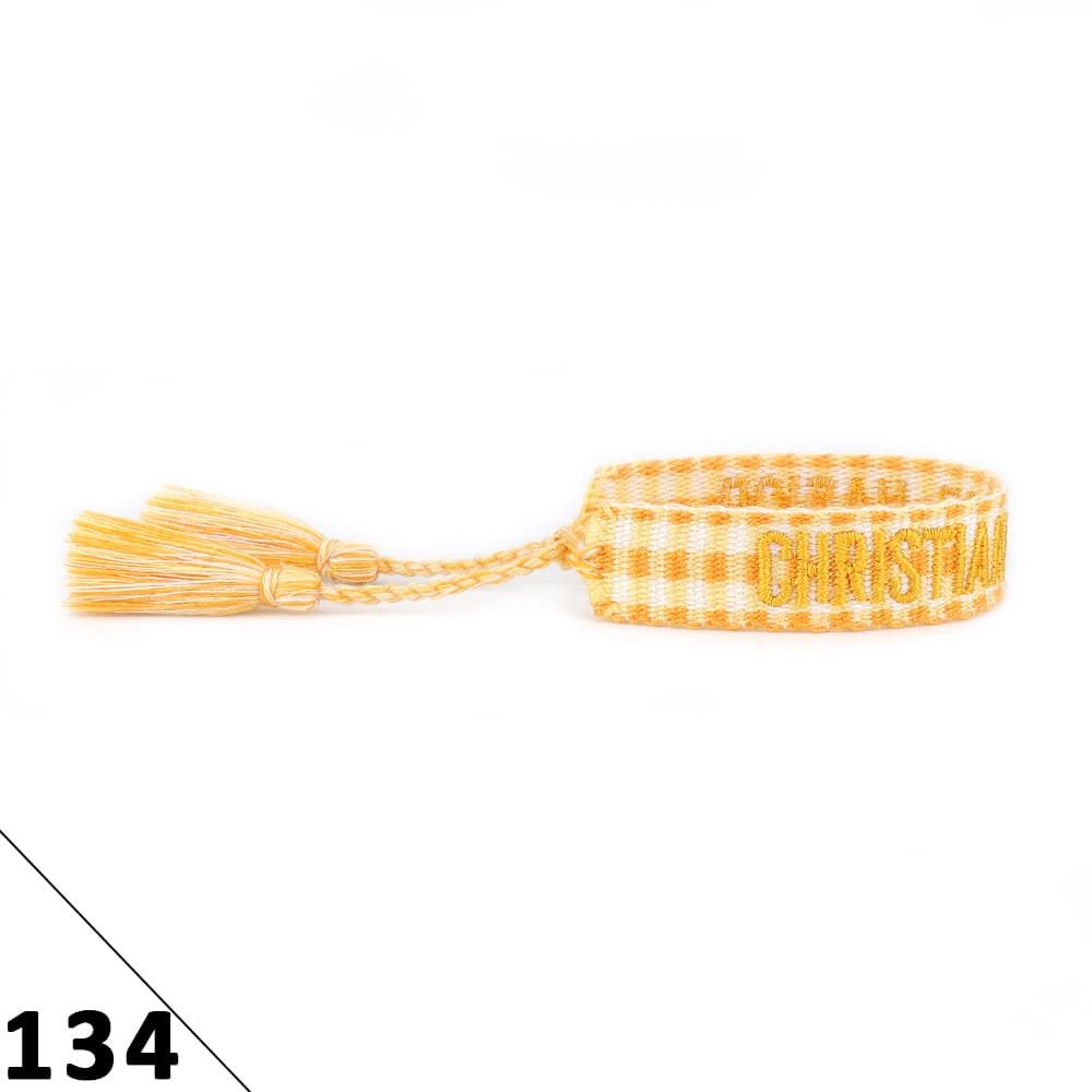 Bracelet unisexe tendance avec lettres tressées