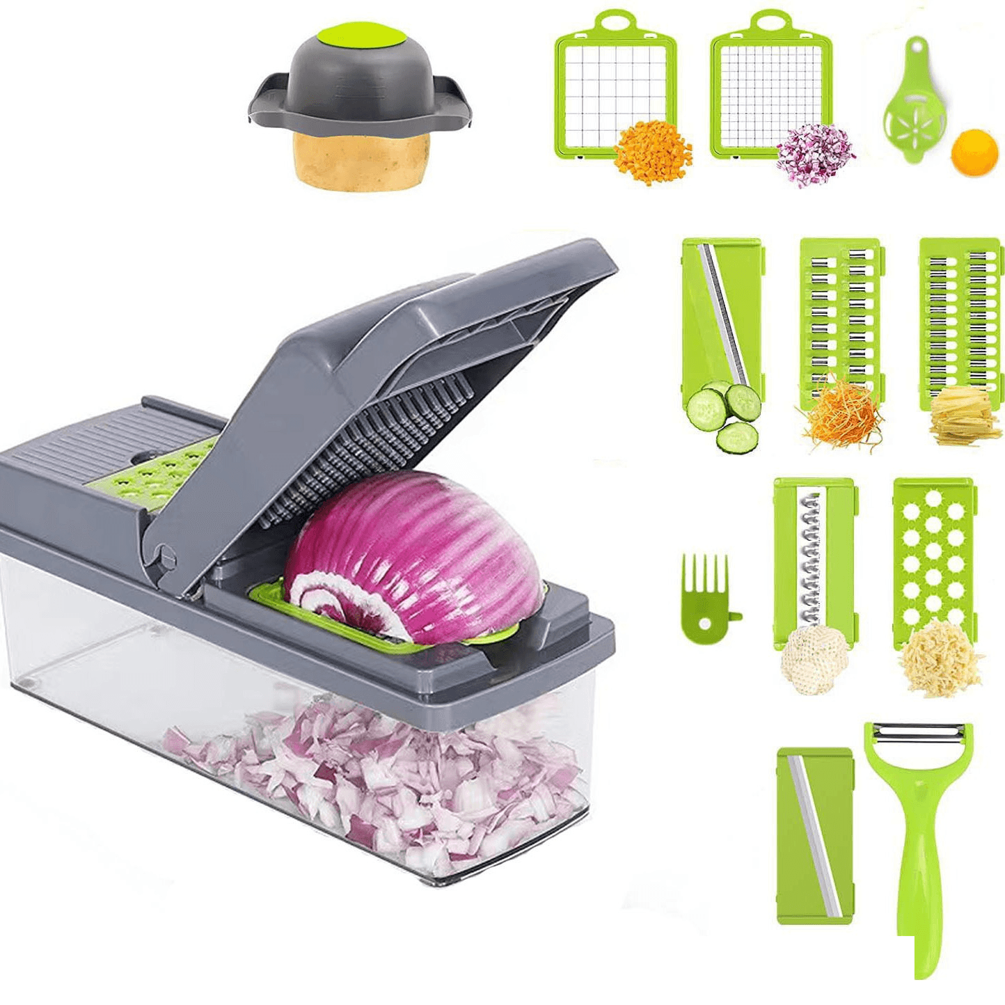 Kitchen vegetable cutter Dicer potato wire cutter grater creative multi-purpose kitchen slicer