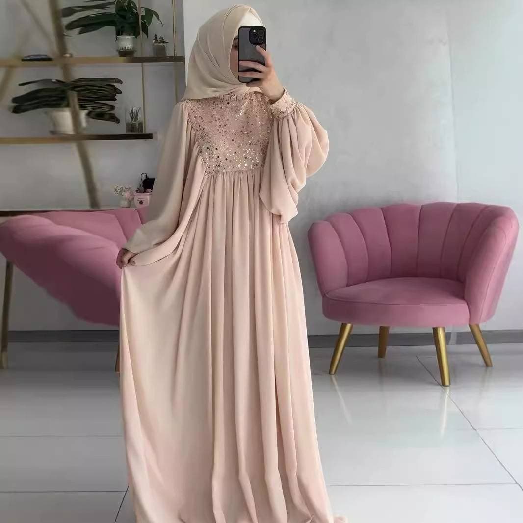 Women's Clothing Autumn New Fairy Palace Style Beads Light Luxury Long Dress
