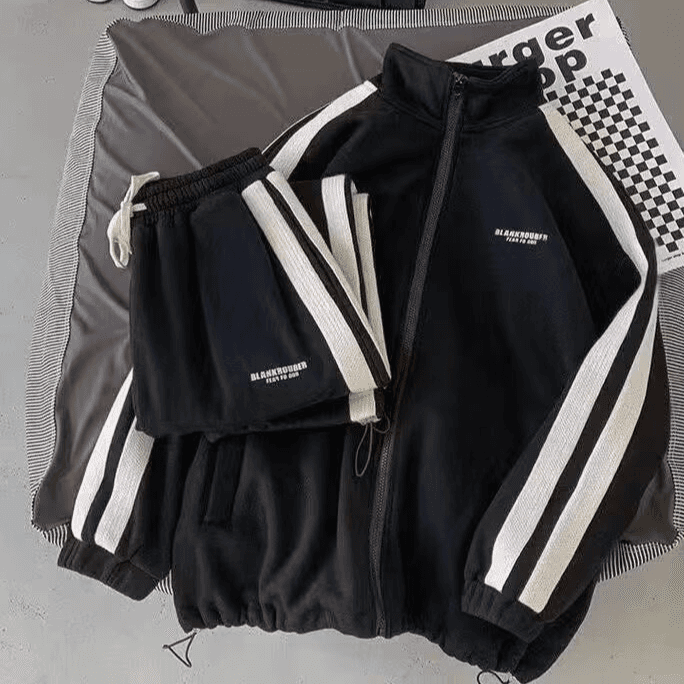 Women's Clothing Suits Spring And Autumn Loose Cardigan Sweater Long Sleeved Trousers Student Sportswear Two Piece Suit Trendy