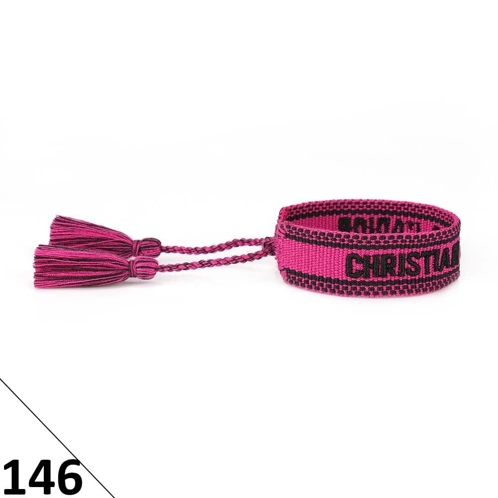 Bracelet unisexe tendance avec lettres tressées