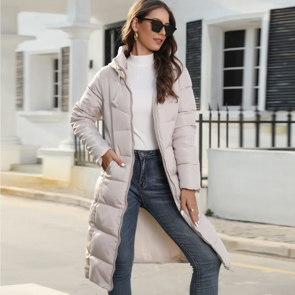 Women's Cotton-padded Coat Women's Mid-length Slim-fitting Cotton-padded Jacket Warm Down-padded Coat Women's Jacket