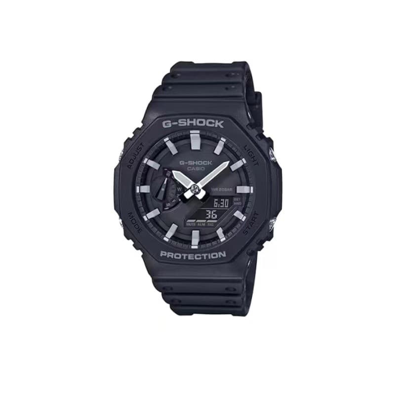 Montres de luxe pour femmes, dégradé de couleurs arc-en-ciel, transparentes, sport, multifonctions, pointeur lumineux, haut de gamme, GA-2100SRS-7A