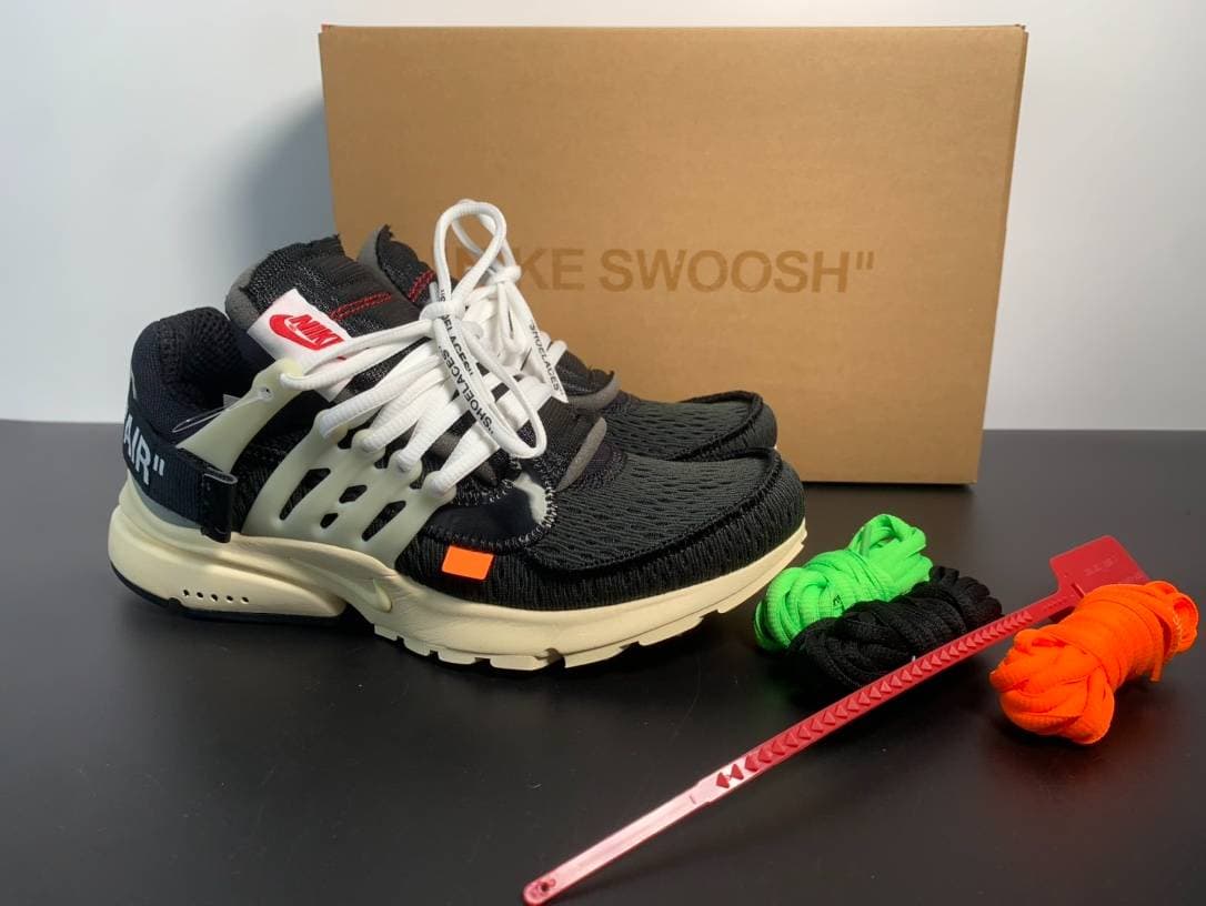 X NK Air Presto OW. Unisexe. Chaussure de course décontractée confortable, amortissante et multifonctionnelle.