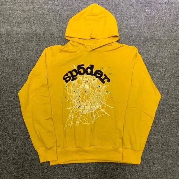 Sweat à capuche Spider pour enfants Sp5der 555555 Sweat à capuche pour garçons et filles, imprimé toile d'araignée de haute qualité
