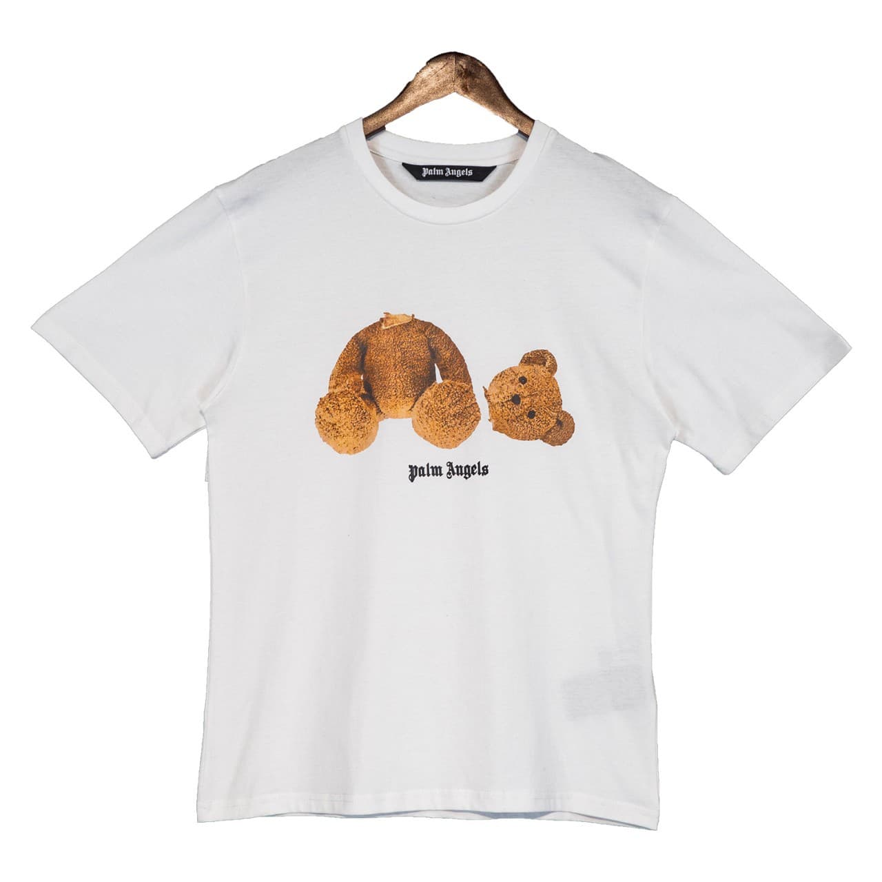 T-shirt col rond femme imprimé ours décapité ange