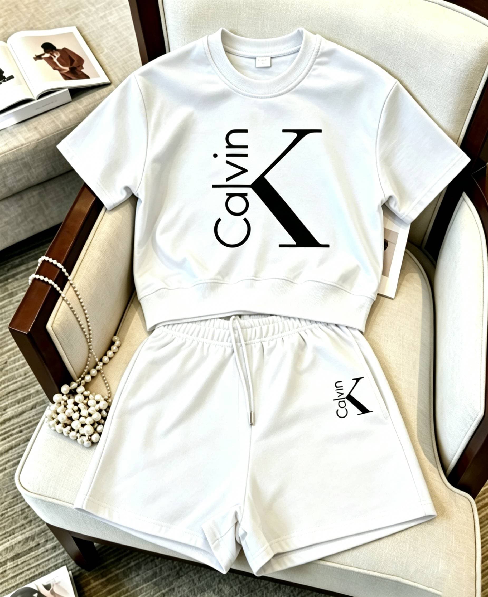 Summer Short Sleeved T Shirt Women's Suits Version Loose Casual Pants Two Piece Suit Women's Clothing