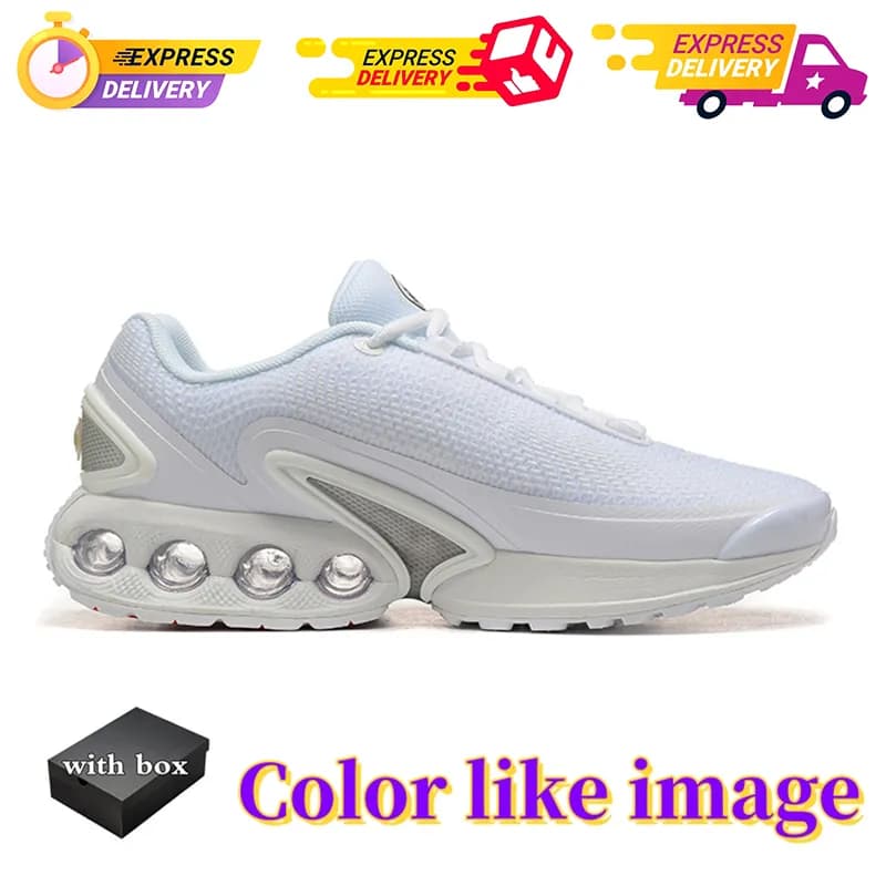 Avec boîte DN Running Shoes Athletic Trainers All Night Black Metallic Dark White Sier Bullet Half Platinum Royal Blue
