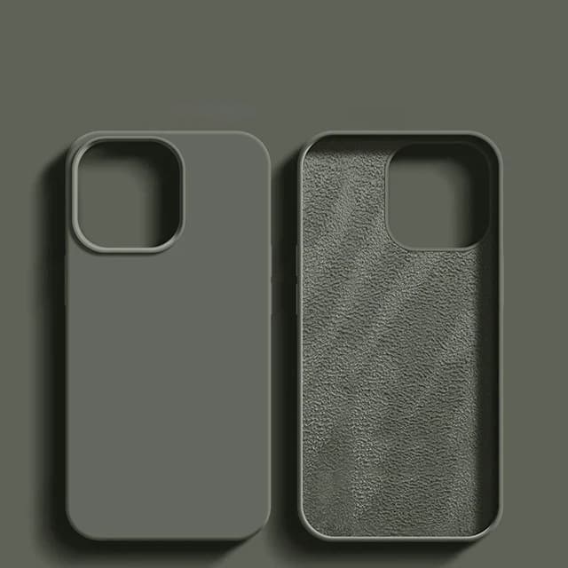 Nouvelle coque de téléphone en silicone liquide pour iPhone 13 14 11 12 Pro Max 15 Plus, coque antichoc souple