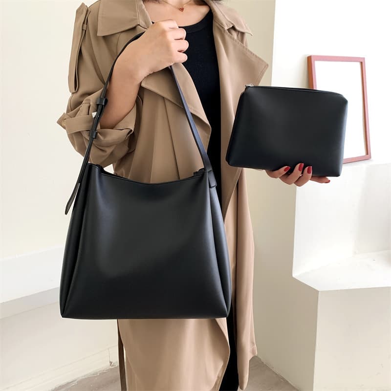 Single for women 2023 new casual women's mother child tote bag, large capacity and simple single shoulder bag