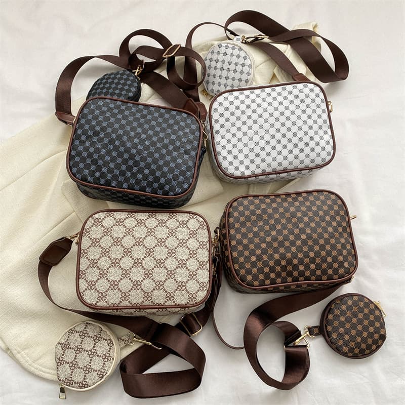 2024 Women's Simple And Fashionable Retro Handbag, Spring/Summer New Style, Western Style Combination Bag, One Shoulder Crossbody Bag