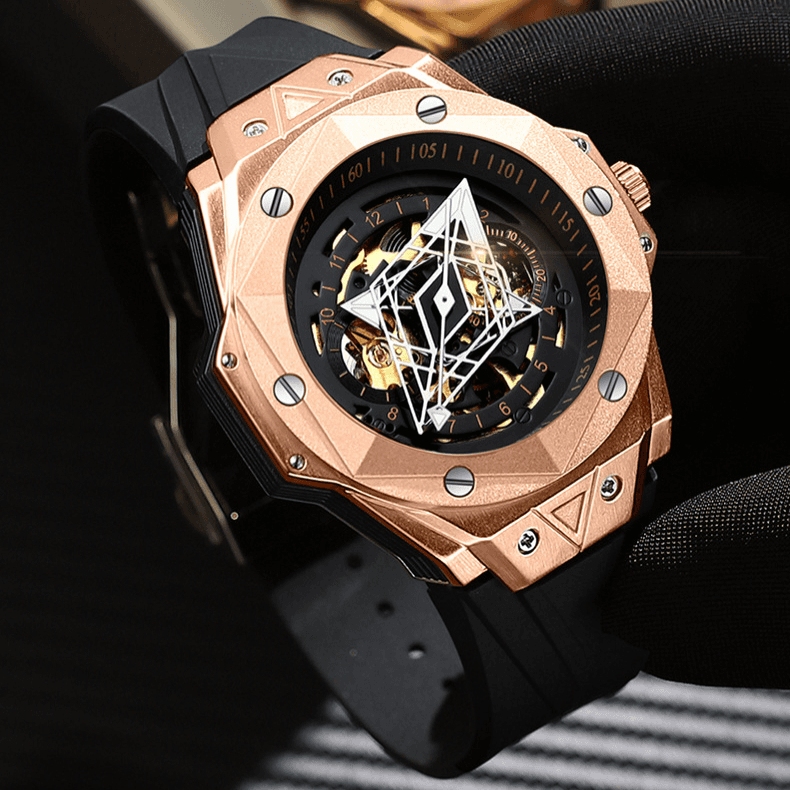 Men's Fully Automatic Nical Silicone Waterproof Sports Watch