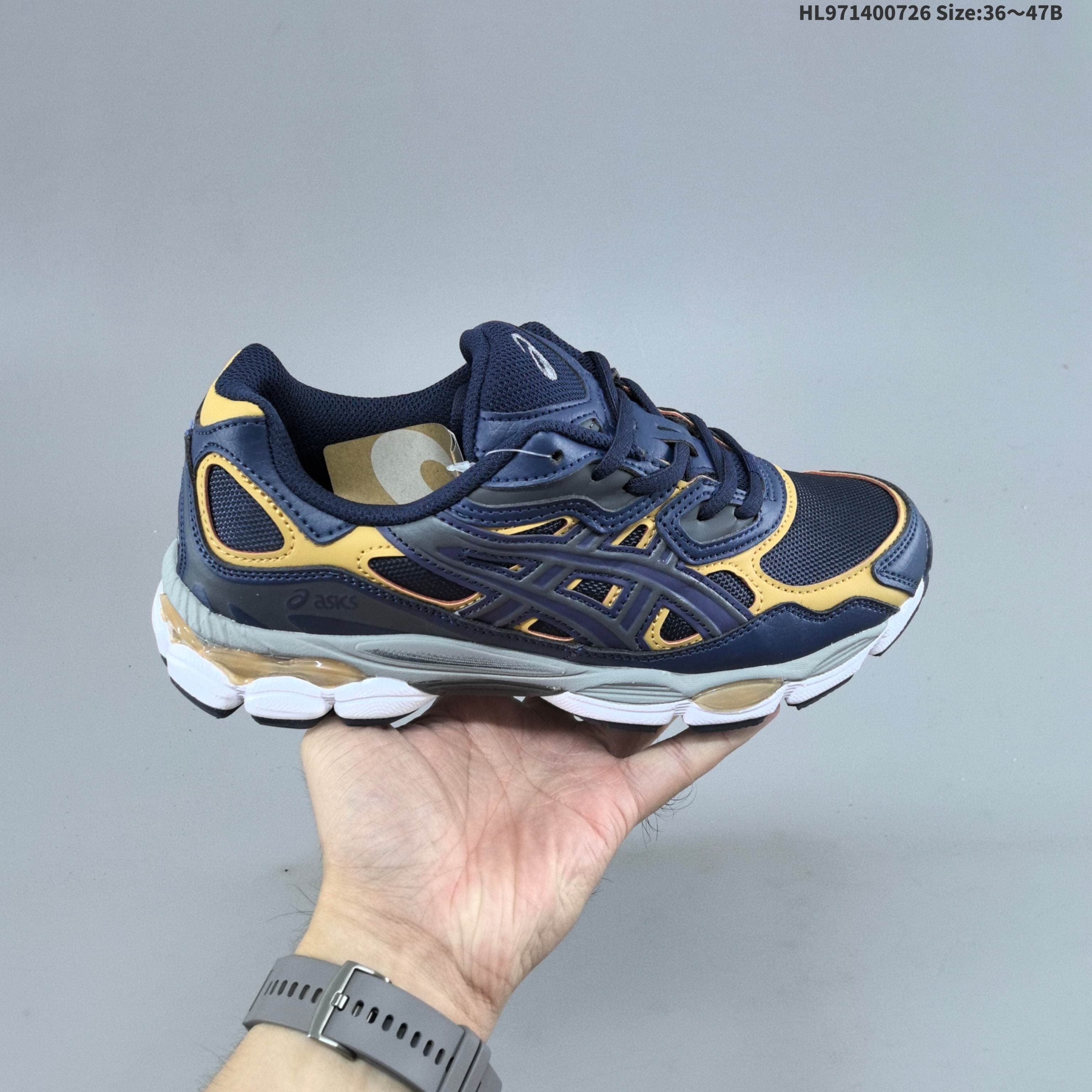 Chaussures de running Asics NYC Gels NYC Sneakers Cream Solar Power Pure Sier Outdoor Sneakers Sports Athleisure Trainers Fashion Daily Outfit 36-47