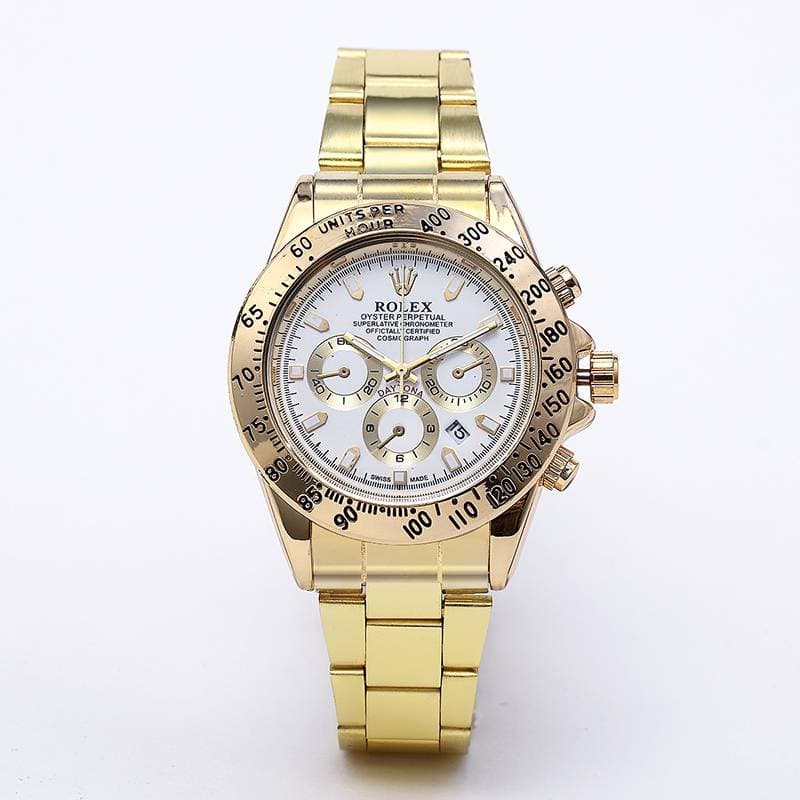 Montre Cosmograph Daytona en métal, surdimensionnée, style classique, montre haut de gamme indispensable pour les soirées, mouvement à quartz, di