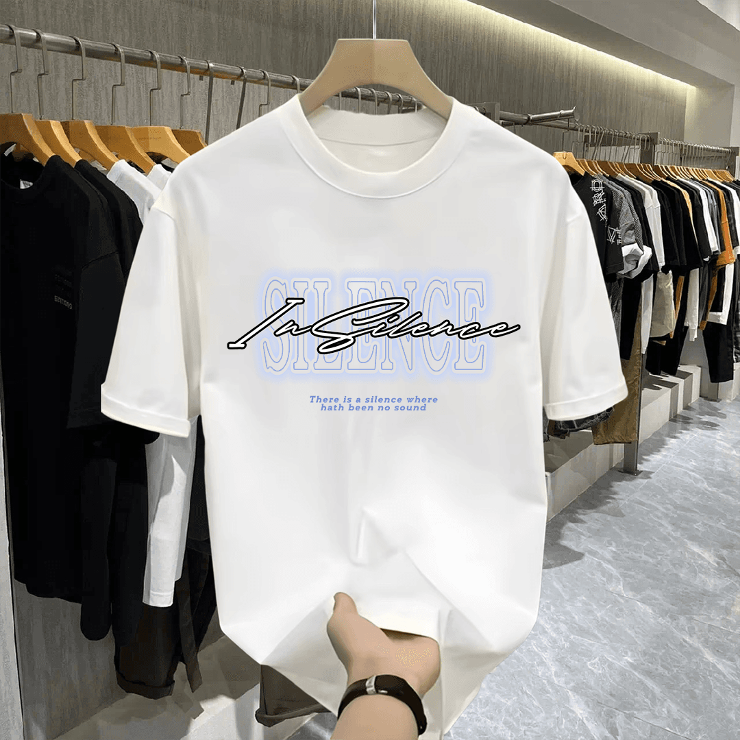 2024Men's high-quality round-neck pullover short-sleeved t-shirt