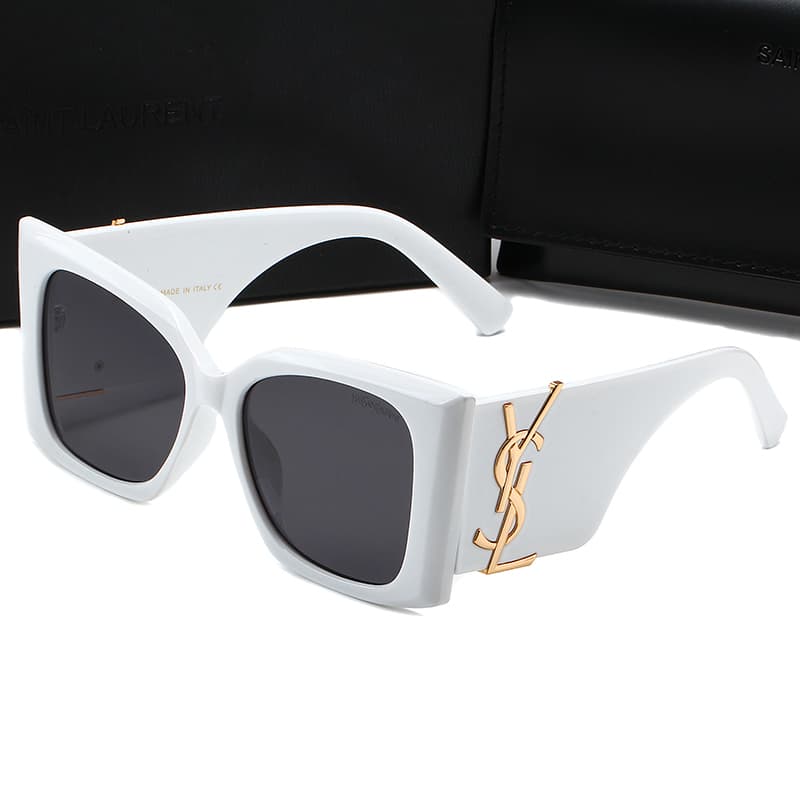 Lunettes de soleil unisexes à monture large et œil de chat, style vintage, tendance