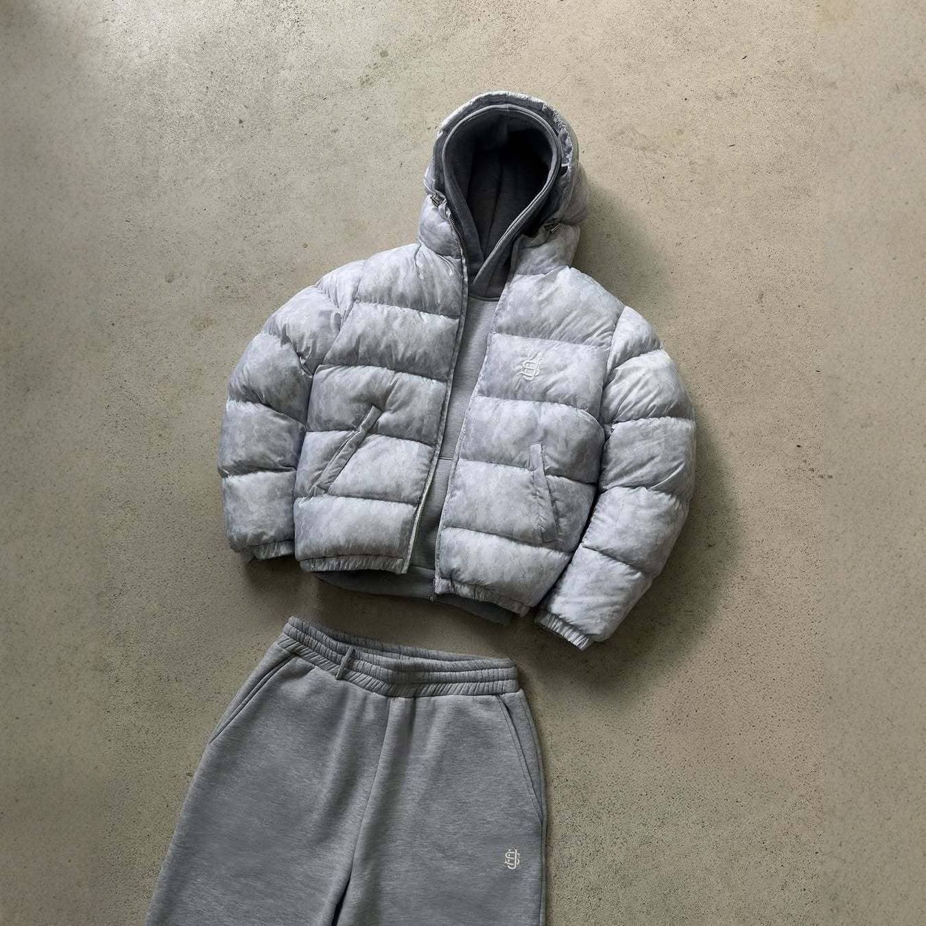 Veste homme style streetwear hip-hop – Doudoune brodée (coupe oversize et coupe-vent)