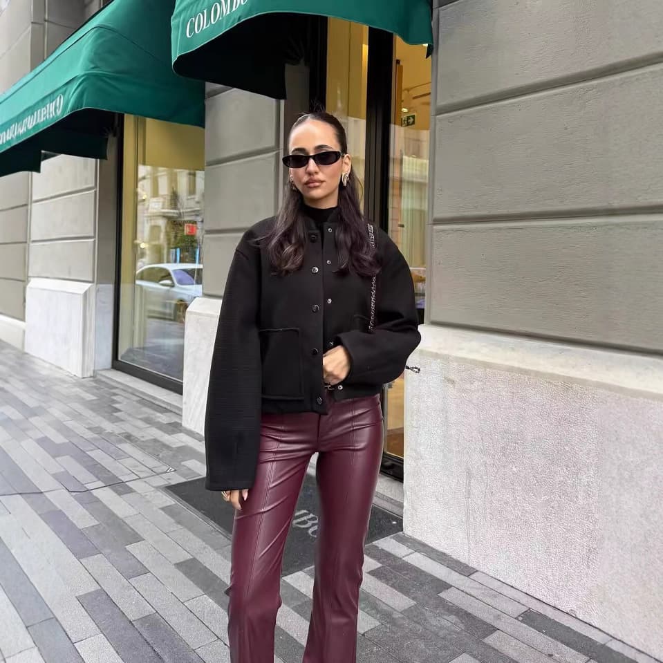 Women's Stylish Casual Stand Collar Single Breasted Multi-Pocket Bomber Jacket - Streetwear Fashion Outerwear For Fall