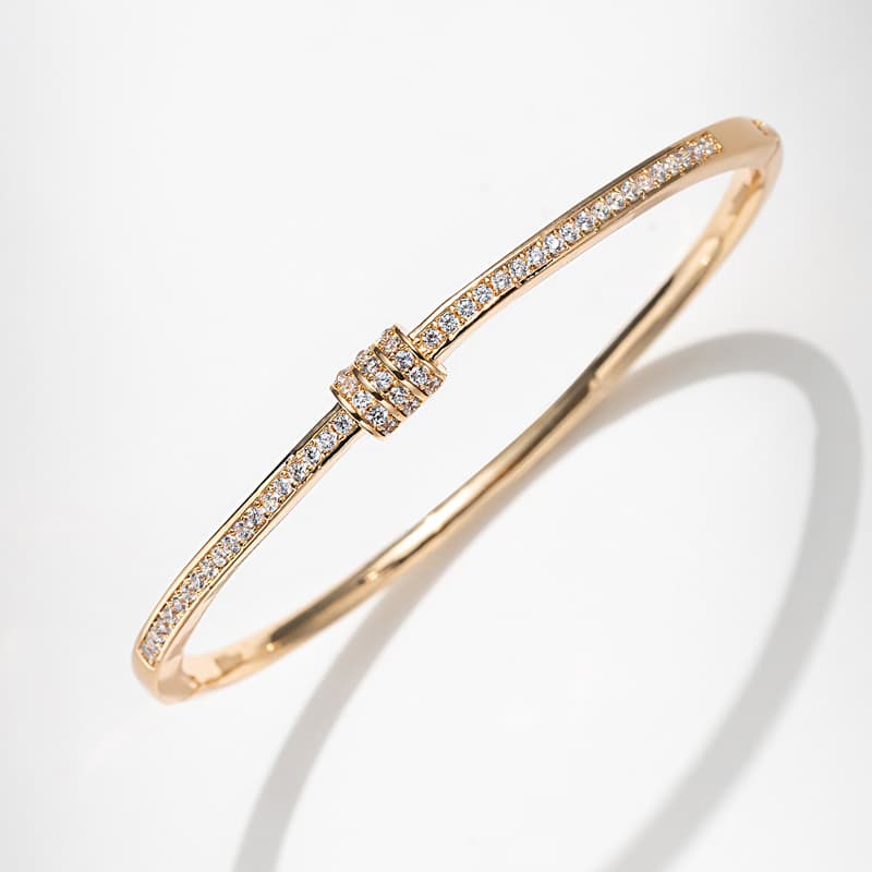 Classic Temperament Fortune Bracelet Micro inlaid Zircon Open Bracelet Jewelry for Women