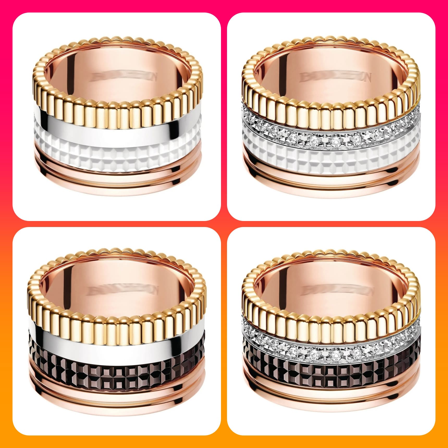 High Version V Gold CNC White Ceramic Light Luxury Niche High-end Couple Rings For Men And Women Index Finger Jewelry