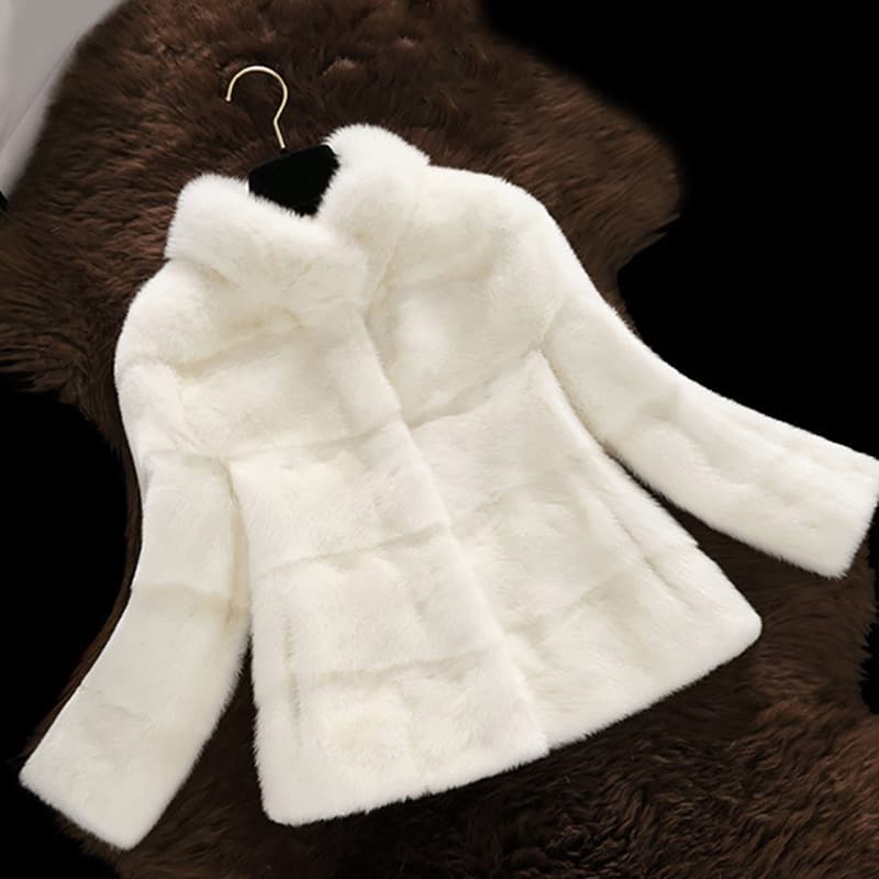 Women's Clothing Winter new short mink coat stand collar mink