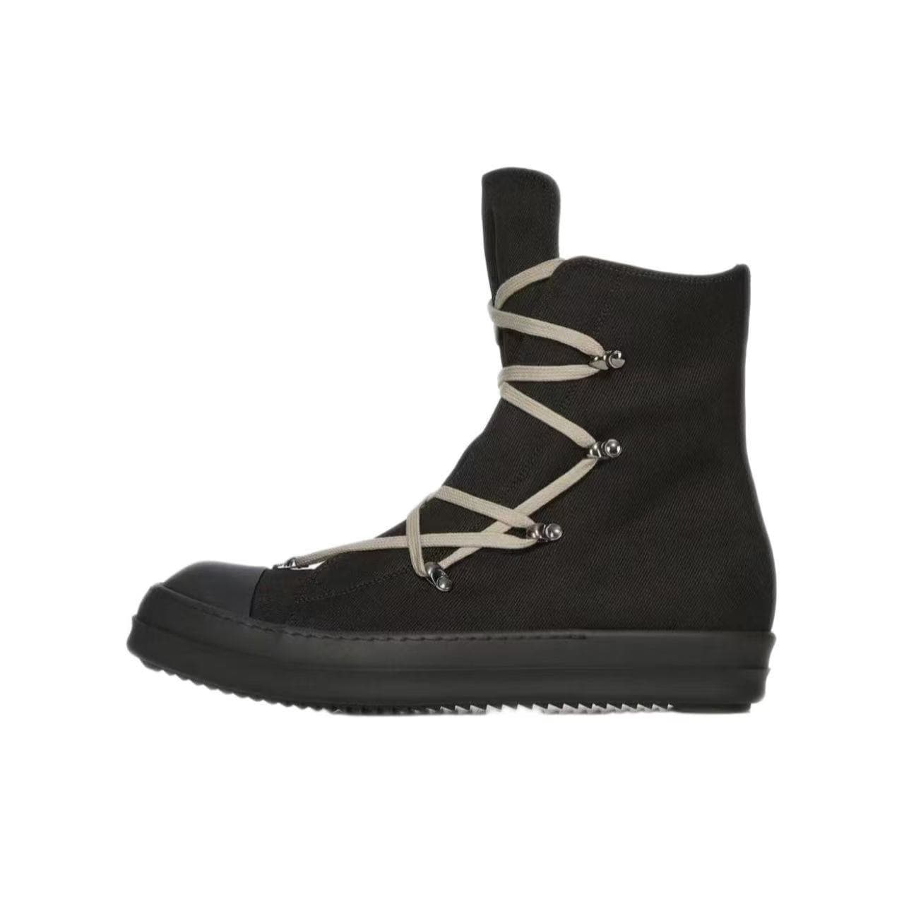 Chaussures décontractées pour hommes, baskets montantes décontractées en toile noire et blanche, style urbain pour couples, contrefaçon
