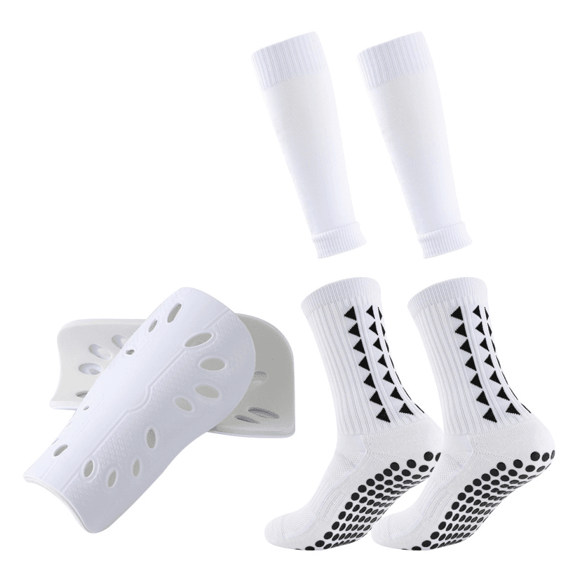Adult thickened over knee long football socks leg pads set men's and women's adhesive non-slip socks