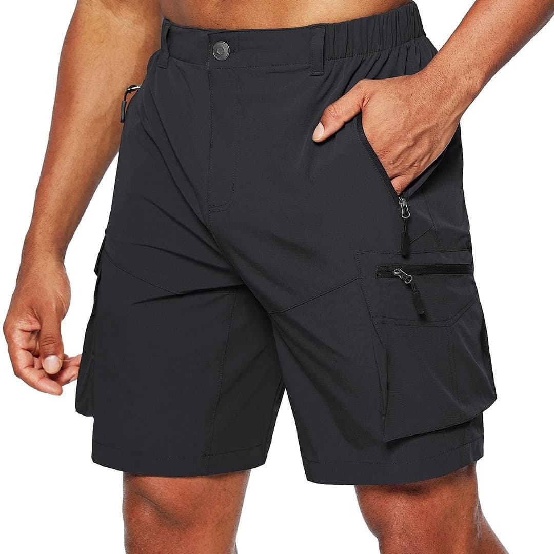 2025 New Men's Work Shorts Summer Outdoor Sports Woven Multi-pocket Loose Shorts