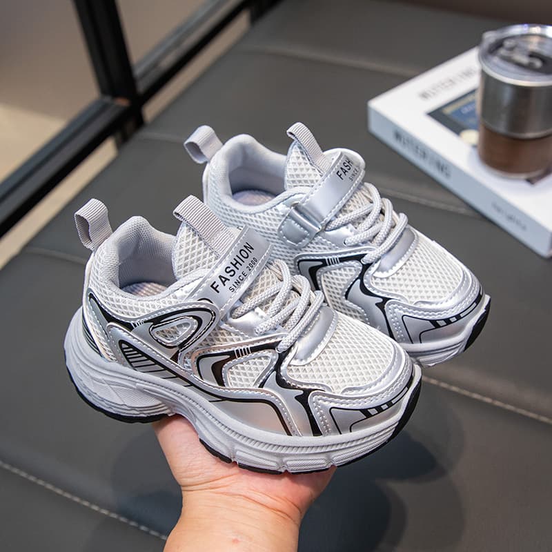 Boys' Sports 2025 Autumn New Children's Fashion Casual Breathable Mesh Girls' Dad Shoes Trendy