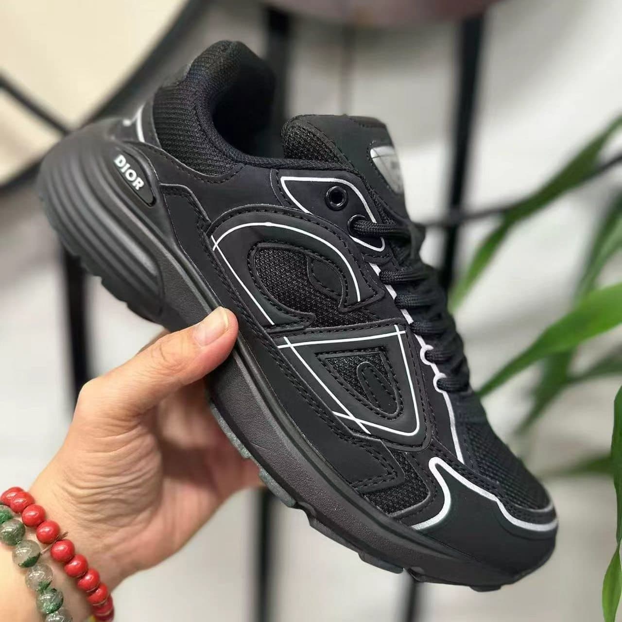 Baskets Dior B30 pour homme et femme, en mesh technique respirant, basses, à lacets, logo CD30 réfléchissant, ultra-légères, style urbain décon