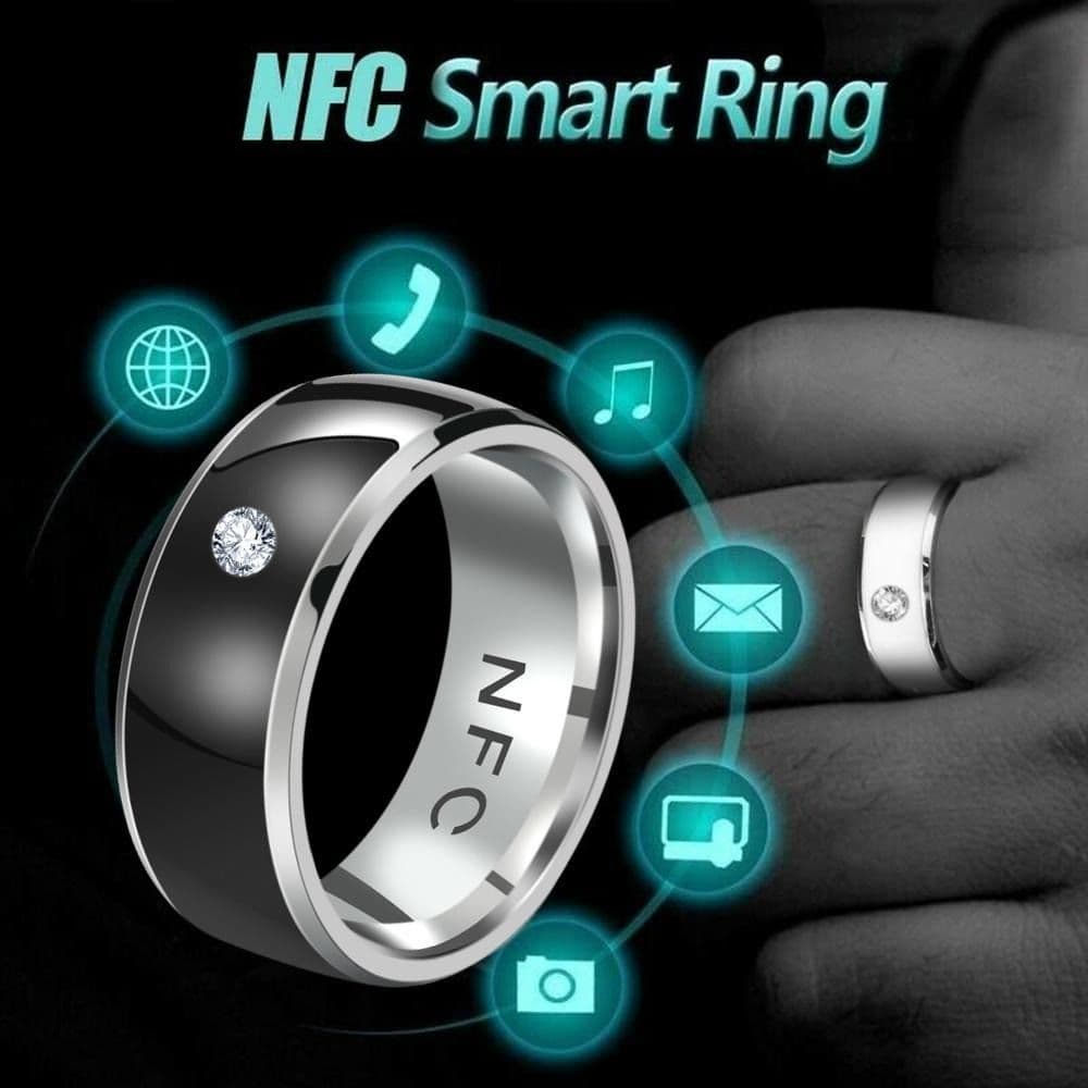 Ready Stock Multifunctional Smart Magic Wear Wearable Connect NFC Finger Ring Waterproof Stainless Steel for Android Phone