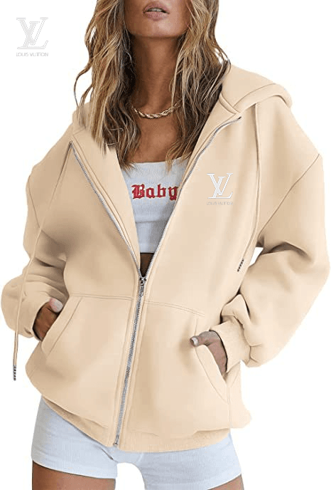 Cardigan imprimé sweat à capuche automne et hiver haut à fermeture éclair pour femme