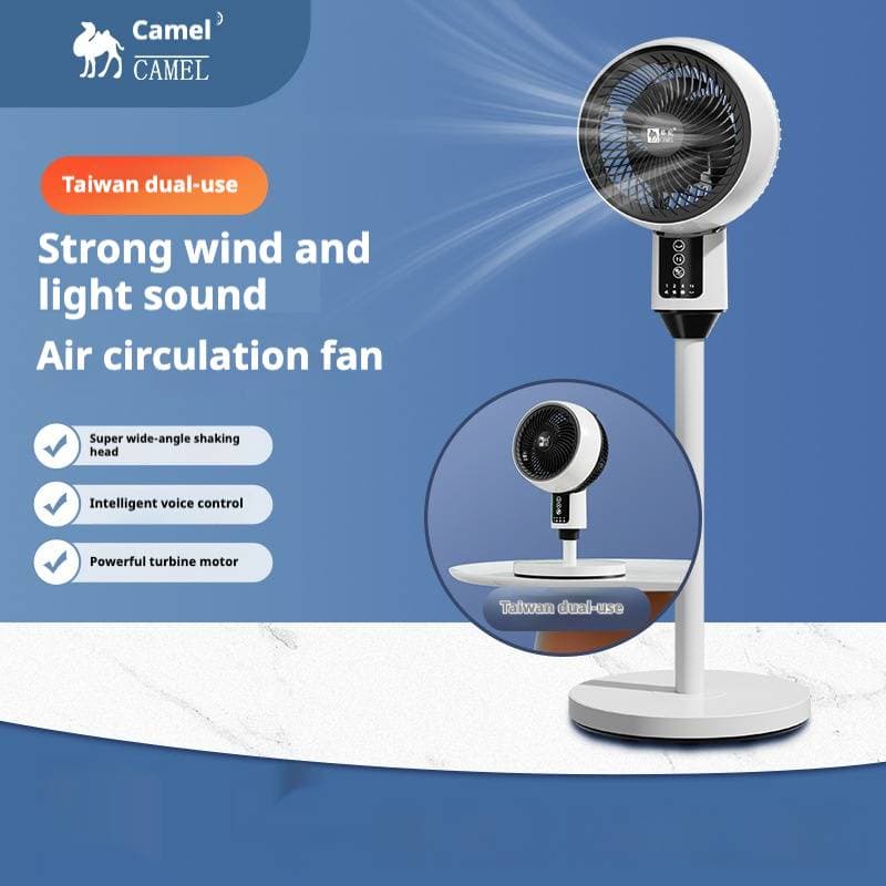 Smart Voice Control Air Circulator Fan - Quiet Oscillating Floor & Desk Fan With Remote For Home Use​