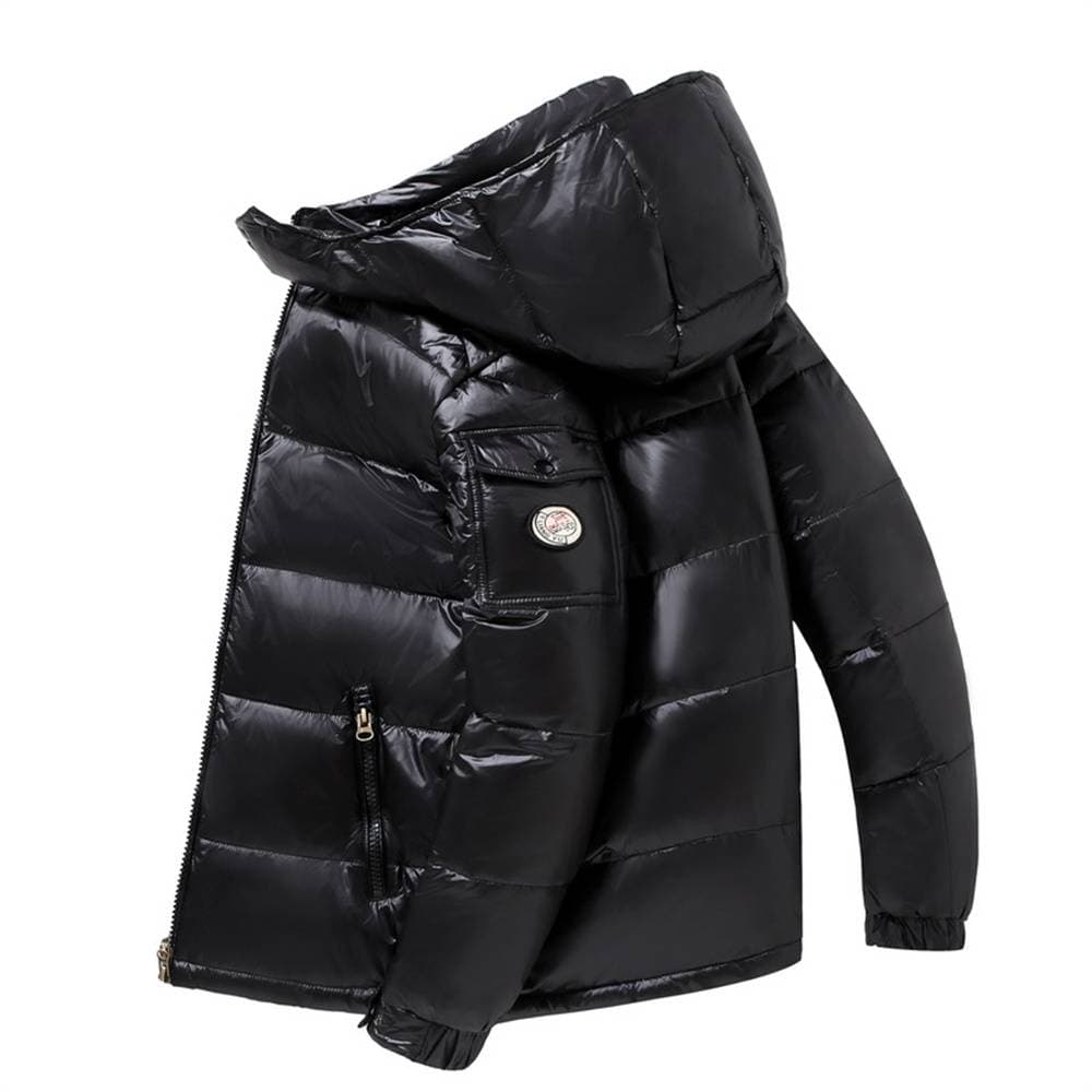 Men's Thickened Down Jackets Men And Women Bright Winter Duck Down Couple Jackets Trendy