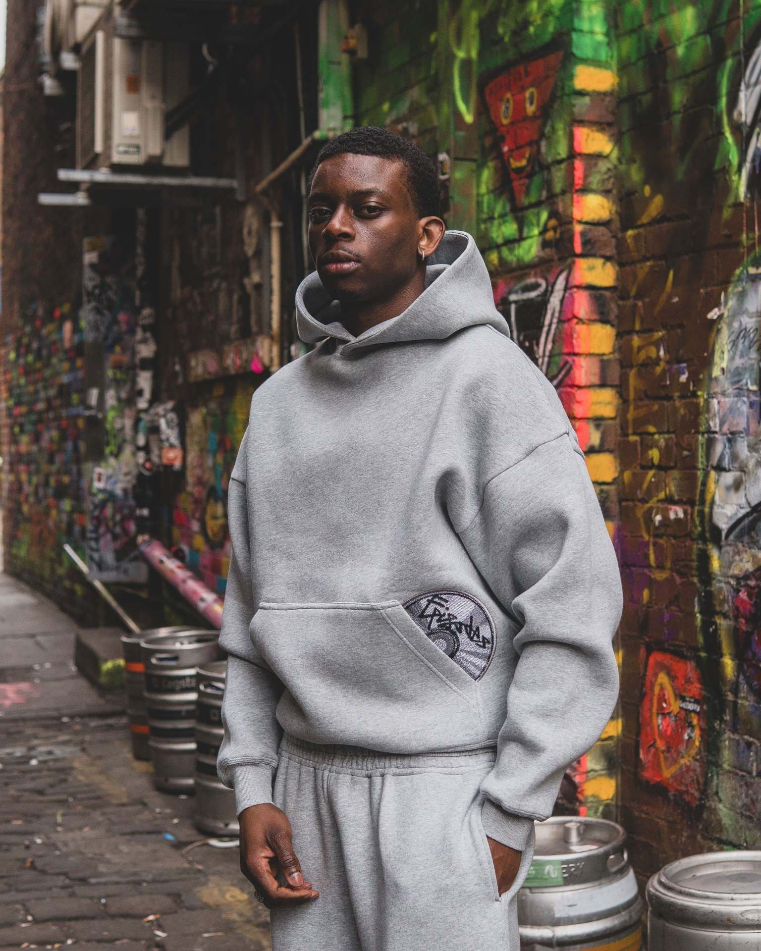 Men's Clothing Personalized Printed Sweatshirt And Sweatpants Suit Long-sleeved Pullover Hoodie Retro Jacket Street Style
