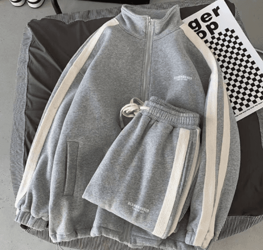 Ensemble pull streetwear pour homme : manches longues et jogging | Coupe ample et décontractée