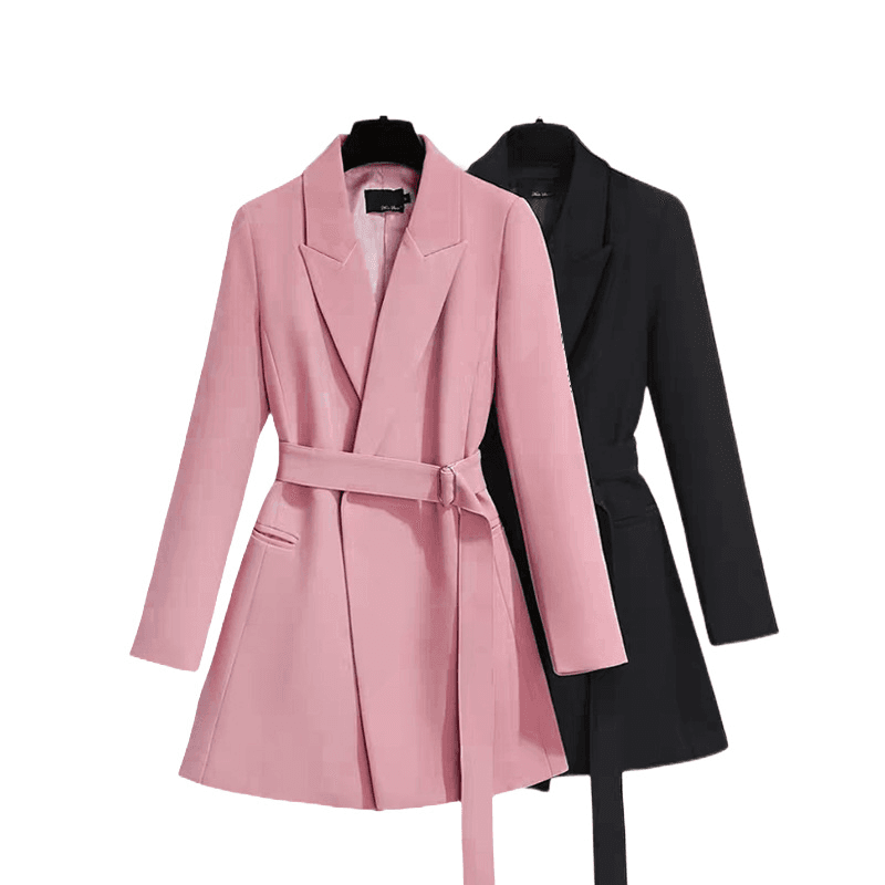 Women's Clothing Suit Jacket For Women High End Temperament Slim Belt Suit Tops For Women Trendy Casual Lace Up Women