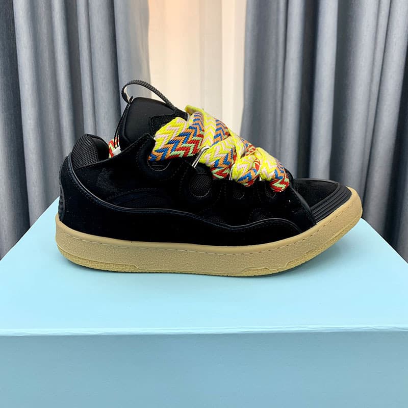 Nouvelles chaussures de course antidérapantes Curb Couple à semelle épaisse et color block