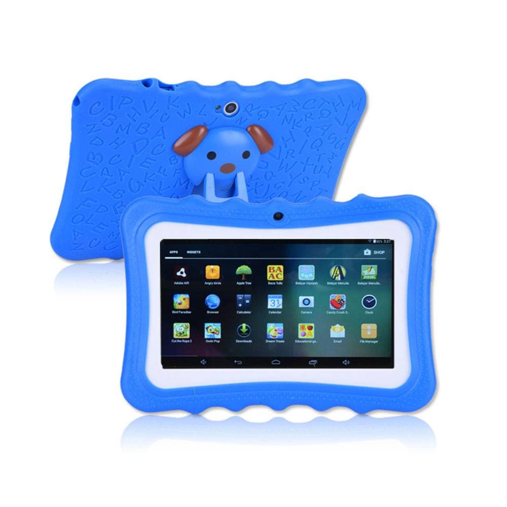 Tablette d'apprentissage Android Q7 pour enfants de 7 pouces avec Bluetooth, écran IPS HD, double caméra, GPS, 1 à 8 Go de RAM, 16 Go de stockage, autonomie de 5 à 7 heures - Rose.