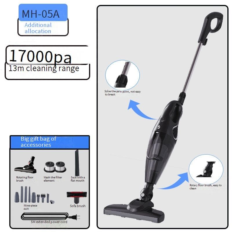 Powerful 600W Cordless Vacuum Cleaner With Strong Suction, 2-in-1 Sweep & Mop, Multi-Surface Brush Set, Dust Mite Removal For Home Cleaning
