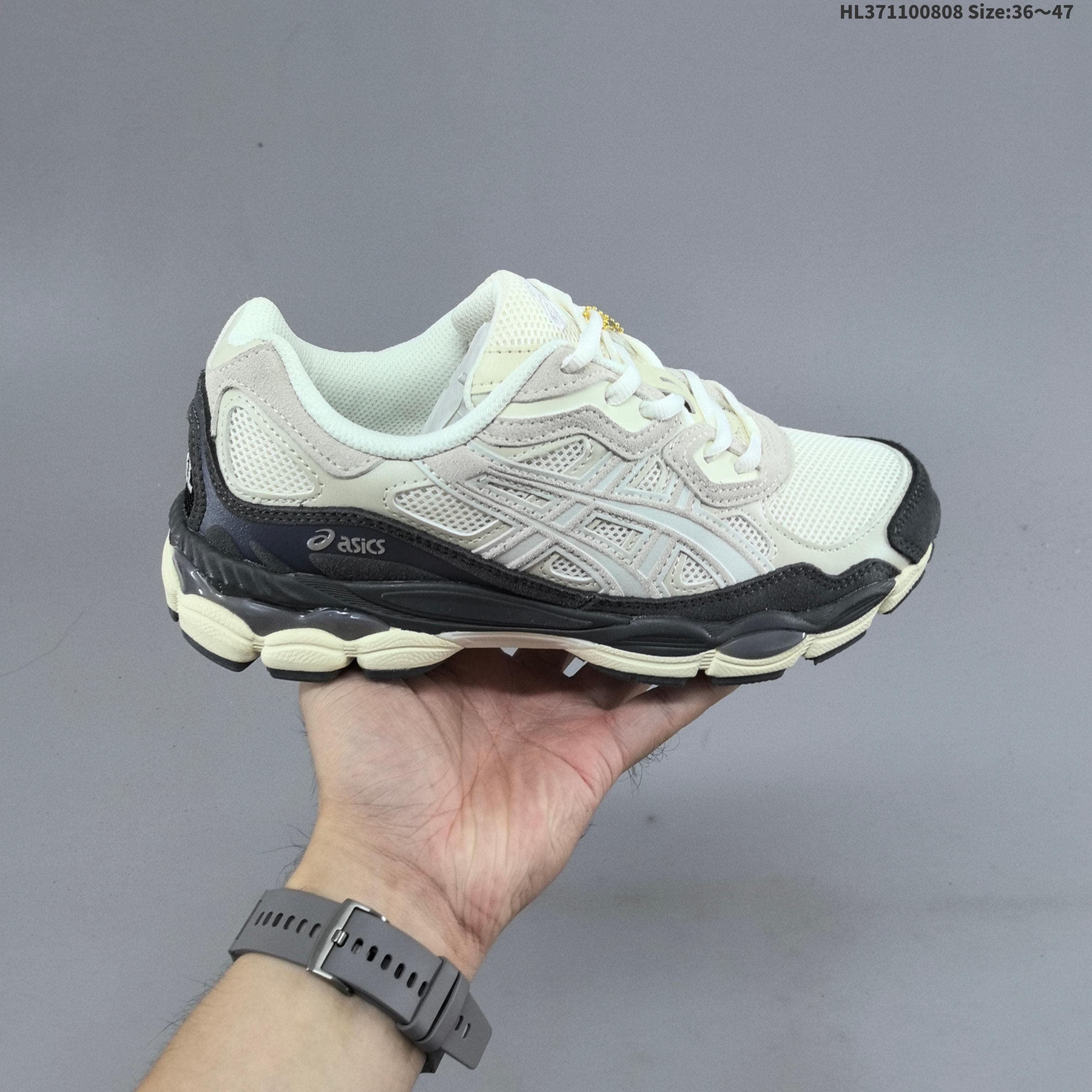 Chaussures de running Asics NYC Gels NYC Sneakers Cream Solar Power Pure Sier Outdoor Sneakers Sports Athleisure Trainers Fashion Daily Outfit 36-47